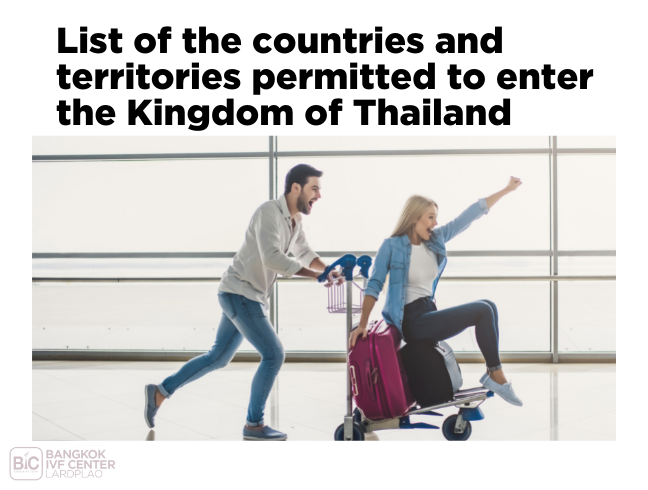 List of the countries and territories permitted to enter the Kingdom of Thailand